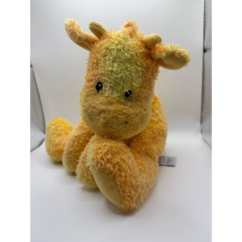 Gund Yellow Orange Shaggy Giraffe Plush Stuffed Animal 10 Inch Safari Toy